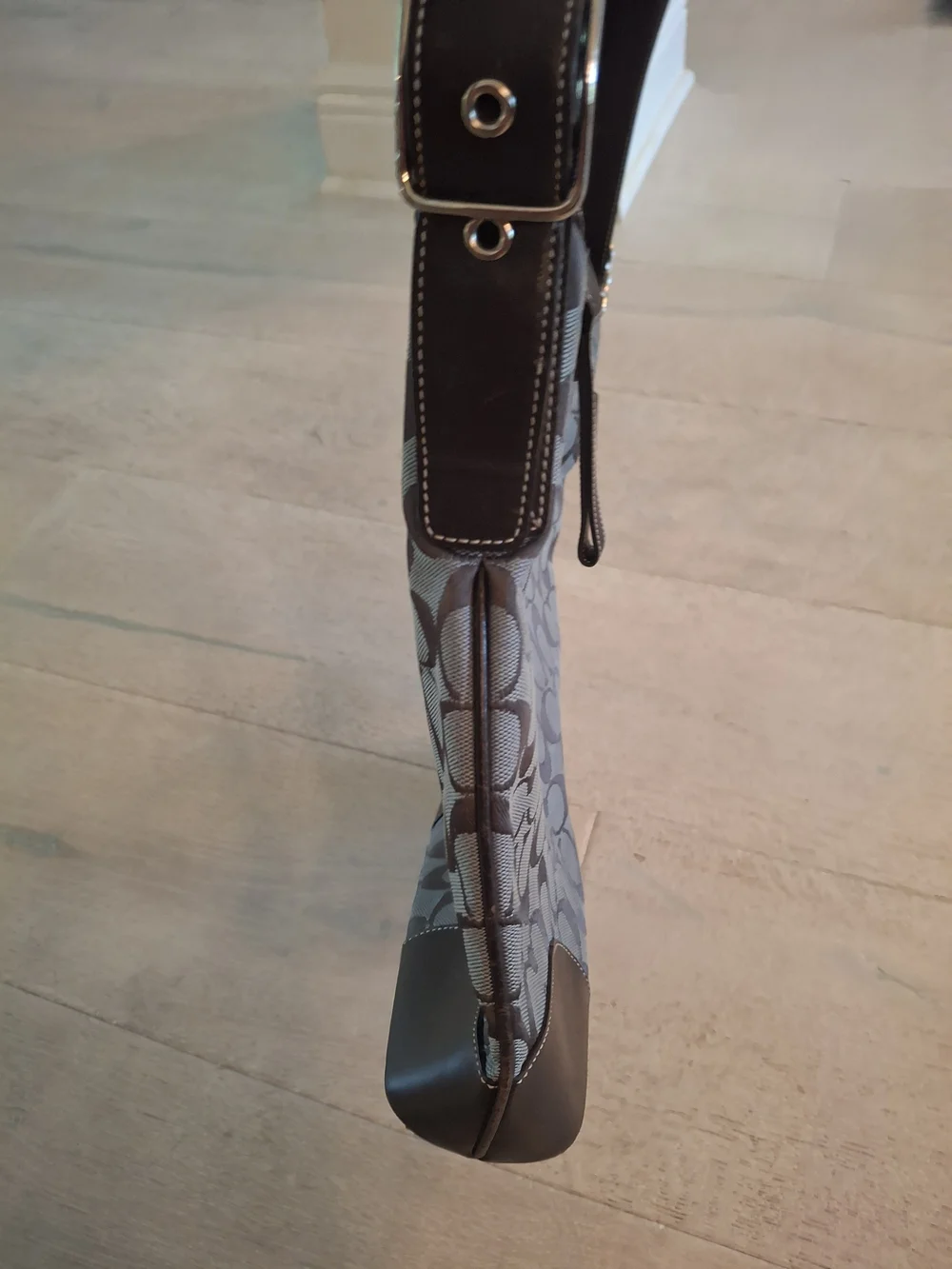 Coach Brown Signature Canvas Shoulder Bag